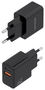 Aisens Cargador GaN 20W con USB-C y USB-A Negro A110-1026
