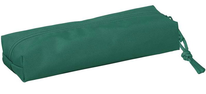 Safta Portatodo Rectangular con Goma Elástica 22cm Dark Green 22x4x7 cm