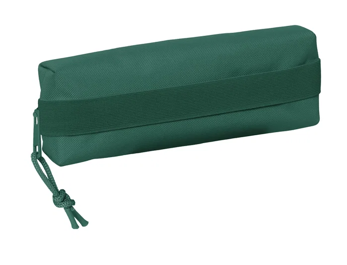 Safta Portatodo Rectangular con Goma Elástica Verde Oscuro 22cm