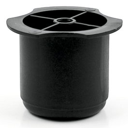 Q&Q Pata Plástico Negro Ø56 H60 M10 para Mueble con Tornillo Hexagonal