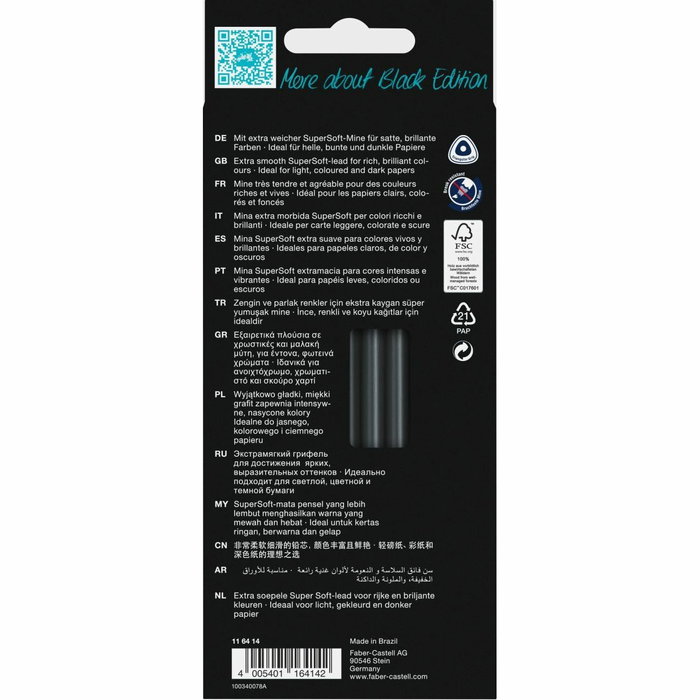 Faber-Castell Black Edition Tonos Piel, 12 unidades
