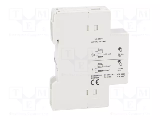 LOVATO ELECTRIC Contactor CN20 2-polar 20A 220÷230VAC/VDC