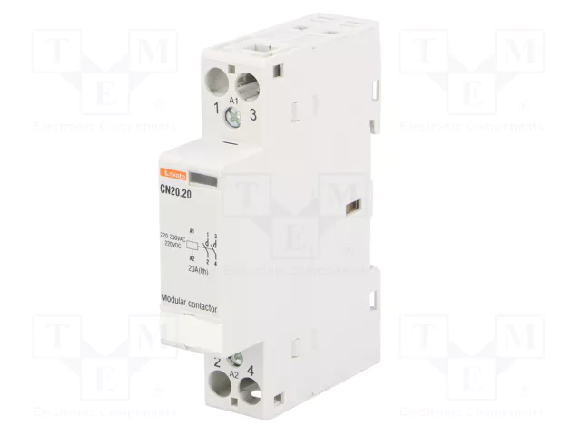 LOVATO ELECTRIC Contactor CN20 2-polar 20A 220÷230VAC/VDC