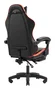 Mars Gaming MGC-X Silla Gaming Ergonómica con Respaldo Reclinable, Soporte Lumbar/Cervical y Reposapiés - Color Negro/Rojo