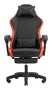 Mars Gaming MGC-X Silla Gaming Ergonómica con Respaldo Reclinable, Soporte Lumbar/Cervical y Reposapiés - Color Negro/Rojo