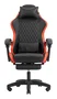 Mars Gaming MGC-X Silla Gaming Ergonómica con Respaldo Reclinable, Soporte Lumbar/Cervical y Reposapiés - Color Negro/Rojo