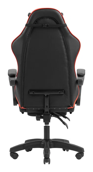 Mars Gaming MGC-X Silla Gaming Ergonómica con Respaldo Reclinable, Soporte Lumbar/Cervical y Reposapiés - Color Negro/Rojo