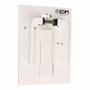 Edm Juego de manilla modelo 702 de aluminio blanco 32 mm