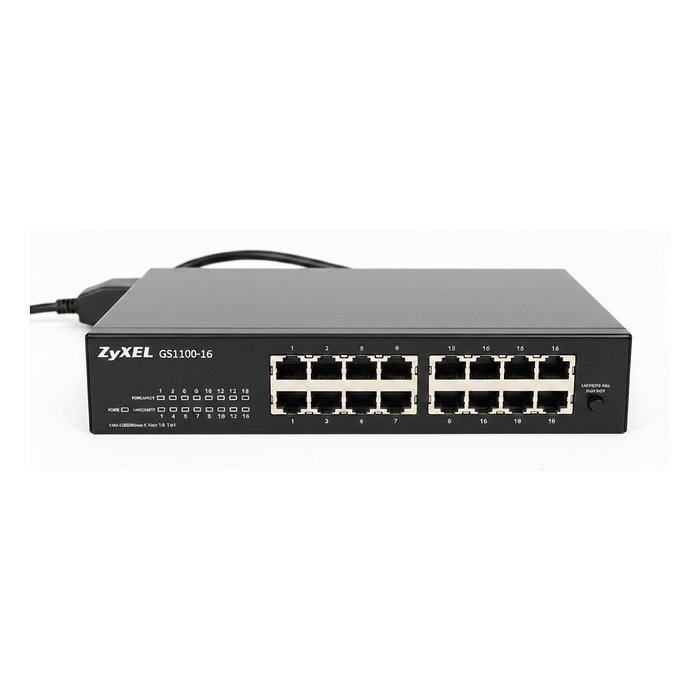 Zyxel GS1100-16S 16 Puertos Gigabit Switch no gestionado con selector DIP Zyxel GS1100-16S 16 Puertos Gigabit Switch no gestionado con selector DIP