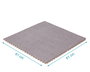 KioKids Alfombra de Juego Modular para Bebés de Moqueta y EVA Gris - 4 Piezas 60x60cm Aislantes y Fáciles de Limpiar, +0 Meses