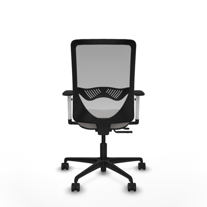 PIQUERAS Y CRESPO Silla de oficina Zulema con mecanismo Sincro/Traslack, Blanco y Gris