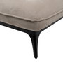 Chaise-Lounger Taupe Tejido-Metal 168 X 90 X 82 cm