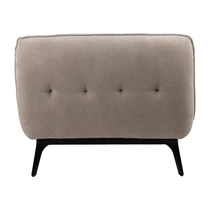 Chaise-Lounger Taupe Tejido-Metal 168 X 90 X 82 cm