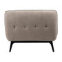 Chaise-Lounger Taupe Tejido-Metal 168 X 90 X 82 cm