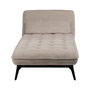 Chaise-Lounger Taupe Tejido-Metal 168 X 90 X 82 cm
