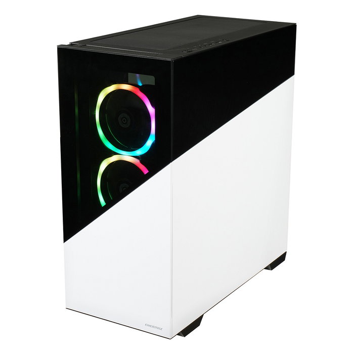 Enermax K8 Midi Tower PC - Caja Gaming ARGB Snow White/Black, ATX/micro-ATX/Mini-ITX, Vidrio Templado, 3 Ventiladores ARGB Incluidos, Gestión de Cables Enermax K8 Midi Tower PC - Caja Gaming ARGB Snow White/Black, ATX/micro-ATX/Mini-ITX, Vidrio Templado, 3 Ventiladores ARGB Incluidos, Gestión de Cables