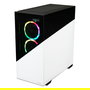 Enermax K8 Midi Tower PC - Caja Gaming ARGB Snow White/Black, ATX/micro-ATX/Mini-ITX, Vidrio Templado, 3 Ventiladores ARGB Incluidos, Gestión de Cables