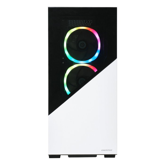 Enermax K8 Midi Tower PC - Caja Gaming ARGB Snow White/Black, ATX/micro-ATX/Mini-ITX, Vidrio Templado, 3 Ventiladores ARGB Incluidos, Gestión de Cables Enermax K8 Midi Tower PC - Caja Gaming ARGB Snow White/Black, ATX/micro-ATX/Mini-ITX, Vidrio Templado, 3 Ventiladores ARGB Incluidos, Gestión de Cables