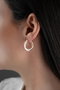 Heliophilia Silver NRZ1000144 Pendientes de Plata de Ley, 2x2 cm, 100% Plata de Ley, Recubrimiento Oro y Rodio