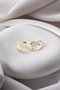 Heliophilia Silver NRZ1000144 Pendientes de Plata de Ley, 2x2 cm, 100% Plata de Ley, Recubrimiento Oro y Rodio