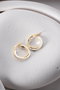 Heliophilia Silver NRZ1000144 Pendientes de Plata de Ley, 2x2 cm, 100% Plata de Ley, Recubrimiento Oro y Rodio
