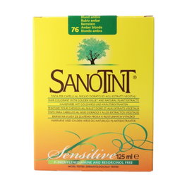Sanotint Sanotint Sensitive n.º 76 Rubio Ámbar - Tinte Capilar Libre de PPD y Amoníaco