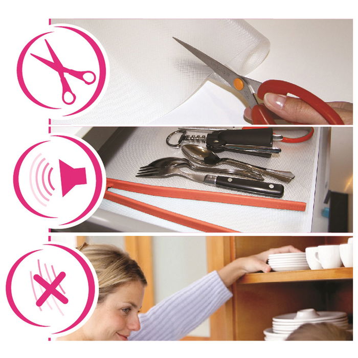 Je cherche une Idee Rollo Antideslizante 120x45 cm, Film Protector para Armarios y Cajones, Evita Rayaduras