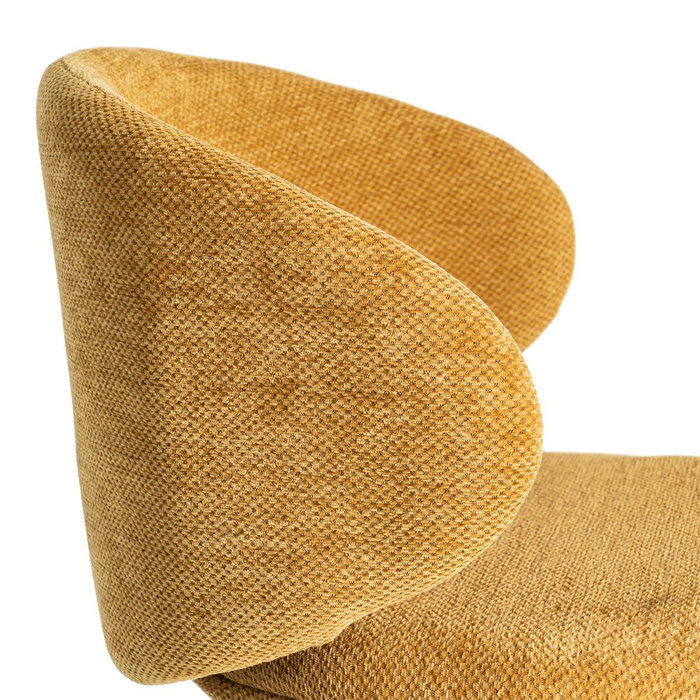 Silla Mostaza Tejido-Metal Contract 57 X 53 X 75 cm (Set de 2)