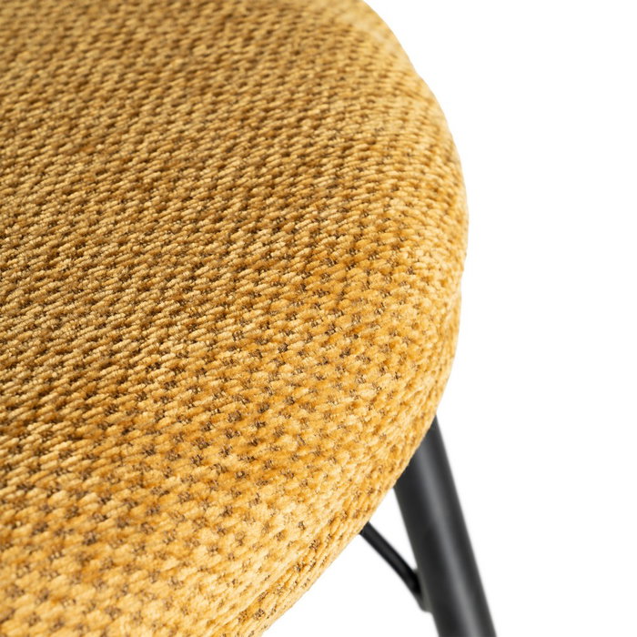 Silla Mostaza Tejido-Metal Contract 57 X 53 X 75 cm (Set de 2)