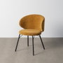Silla Mostaza Tejido-Metal Contract 57 X 53 X 75 cm (Set de 2)