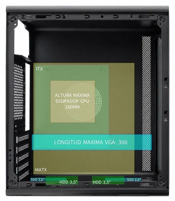 Coolbox M100 Caja microATX Negra
