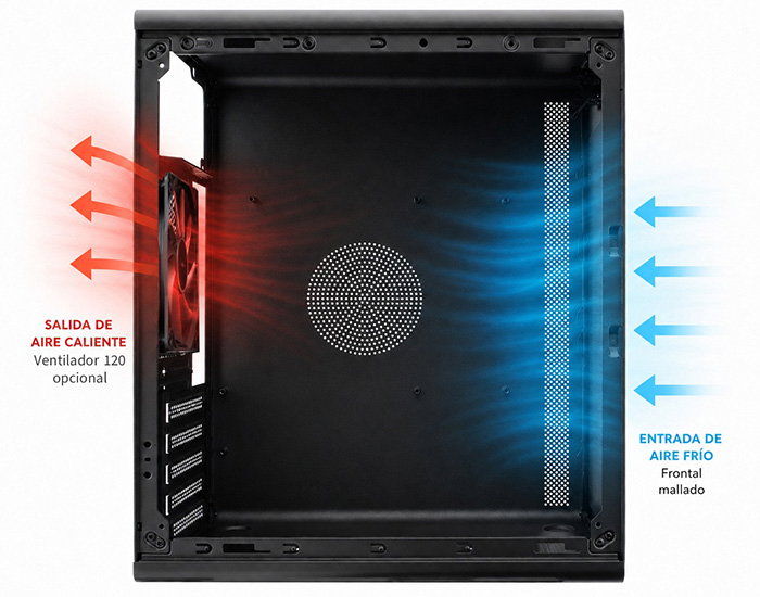 Coolbox M100 Caja Semitorre Negro