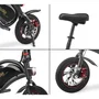 Urbanglide Bicicleta de equilibrio eléctrica BIKE 120S 350 W 12'' Negra