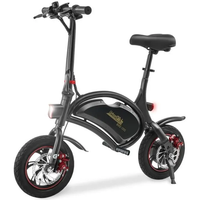 Urbanglide Bicicleta de equilibrio eléctrica BIKE 120S 350 W 12'' Negra Urbanglide Bicicleta de equilibrio eléctrica BIKE 120S 350 W 12'' Negra