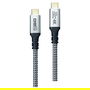 2GO Cable USB-C 797512 - Cable de Carga Rápida USB-C a USB-C 100W 10Gbps 1.2m para Datos, Negro