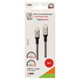 2GO Cable USB-C 100W 10Gbps 1,2m Negro, Plata