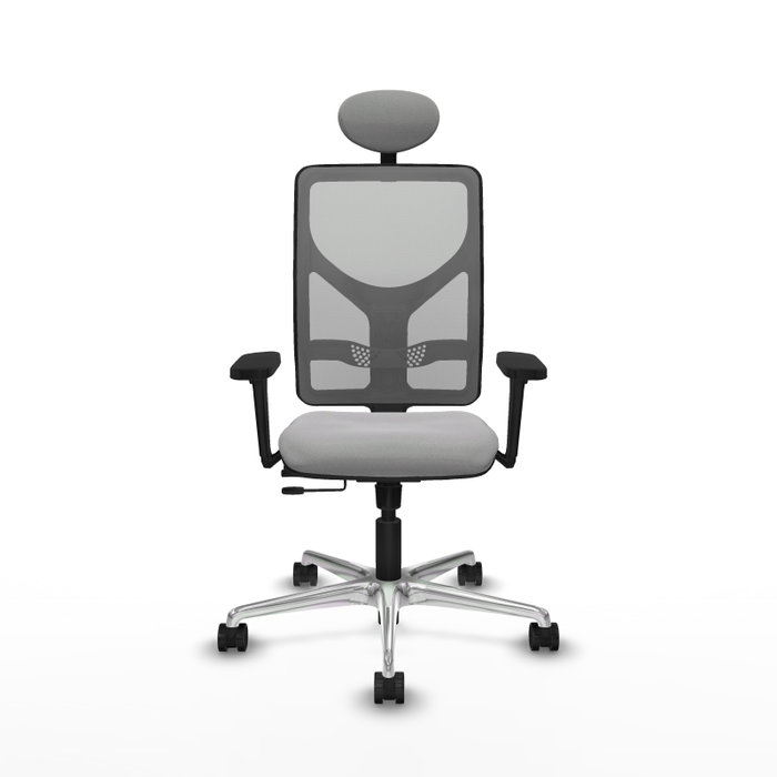 PIQUERAS Y CRESPO Silla de oficina Motilla con mecanismo Sincro/Traslack, Gris
