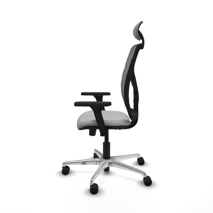 PIQUERAS Y CRESPO Silla de oficina Motilla con mecanismo Sincro/Traslack, Gris