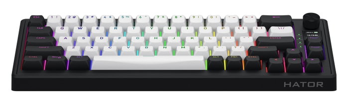 Hator Skyfall 65 Aurum Ice Teclado Gaming Inalámbrico Blanco-Negro Hator Skyfall 65 Aurum Ice Teclado Gaming Inalámbrico Blanco-Negro