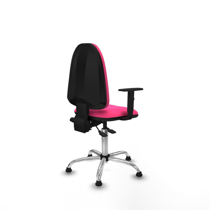 PIQUERAS Y CRESPO Silla de oficina Aýna Rosa con mecanismo Asincro