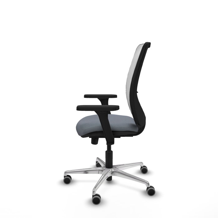 PIQUERAS Y CRESPO Silla de oficina Zulema con mecanismo Sincro/Traslack, Gris y Blanco PIQUERAS Y CRESPO Silla de oficina Zulema con mecanismo Sincro/Traslack, Gris y Blanco
