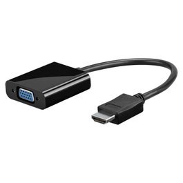 Goobay Adaptador HDMI a VGA con cable de jack de 3,5 mm Negro