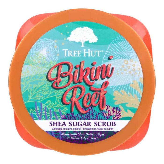 Tree Hut Exfoliante Corporal de Azúcar Bikini Reef con Manteca de Karité, Flor de Loto y Algas, Vegano, para Piel Radiante 510 g