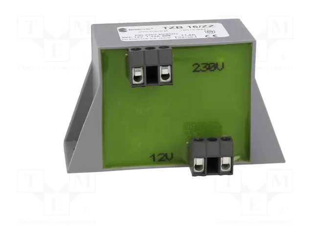BREVE TUFVASSONS Transformador cerrado 16VA 230VAC/12V
