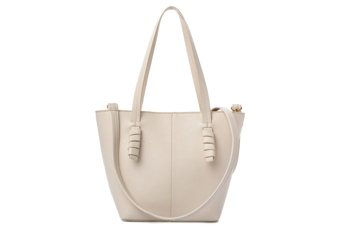 Vince Camuto Bolsa de Hombro Color Crema de Cuero de Polivinilo L:30cm A:14cm Al:23cm