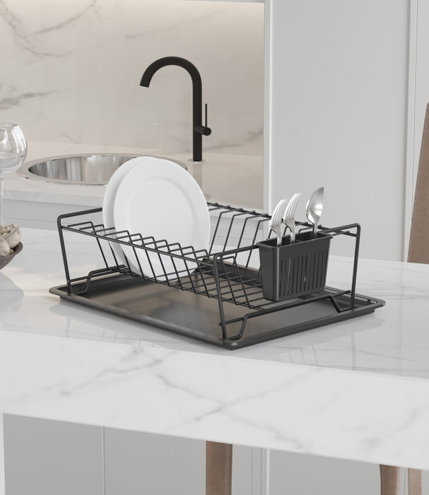 Hermia SM011-B Escurreplatos de Metal Negro 35.5x29.5x11 cm Hermia SM011-B Escurreplatos de Metal Negro 35.5x29.5x11 cm