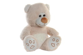 DKD Home Decor Peluche Oso Beige Poliester 23 x 30 x 25 cm (4 Unidades)