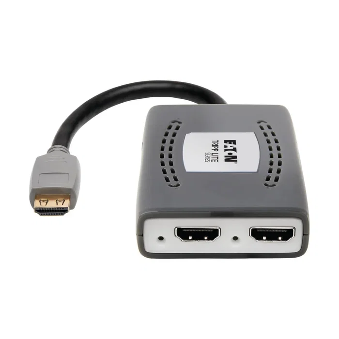 Tripp Lite Divisor HDMI 2.0 B118-002-HDR-V2, 2 Salidas 4K UHD 60Hz HDR, Compatible con HDCP 2.2, Divisor de Video para 2 Pantallas, Negro