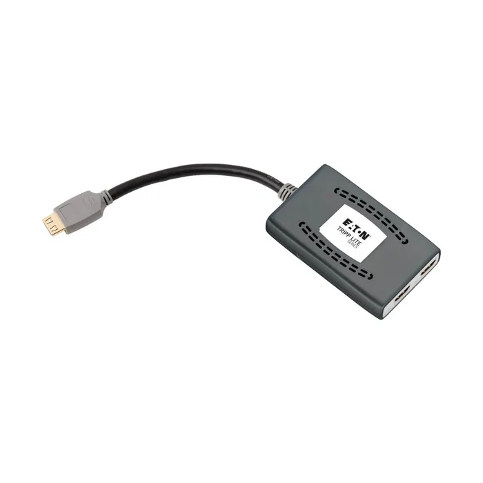 Tripp Lite Divisor HDMI 2.0 B118-002-HDR-V2, 2 Salidas 4K UHD 60Hz HDR, Compatible con HDCP 2.2, Divisor de Video para 2 Pantallas, Negro