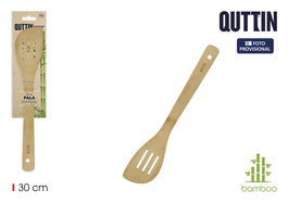 Quttin Pala Bambú Curvada 30 cm con Agujeros (36 Unidades)
